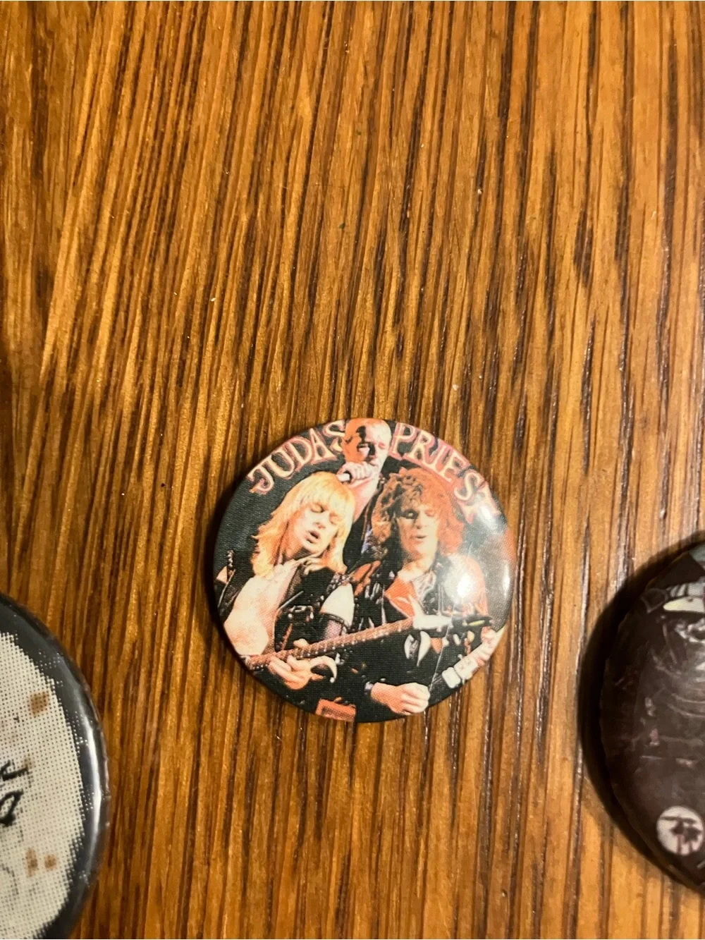 Vintage Judas Priest Pinbacks (Lot of 3) Authentic 70s/80s